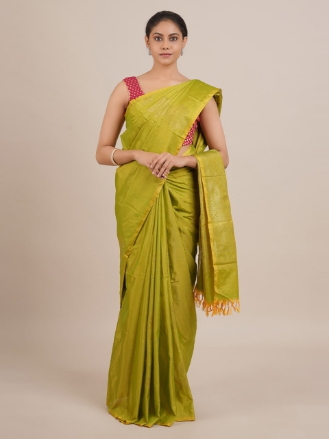 

Pothys Green Woven Design Art Silk Saree