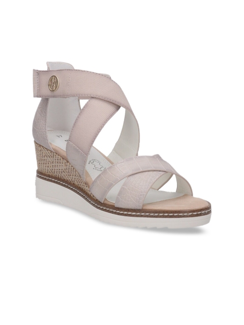

Bugatti Women Pink Solid Wedges