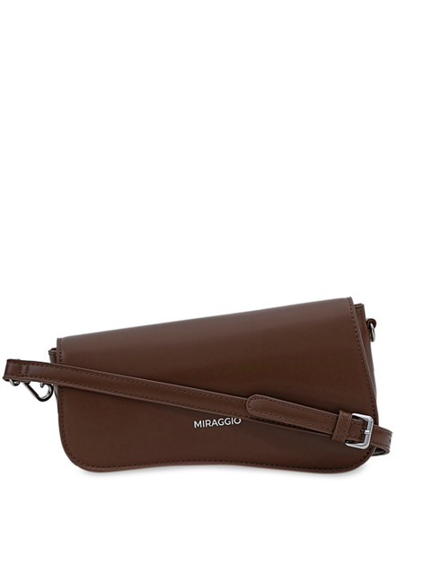 

MIRAGGIO Brown Solid Sling Bag