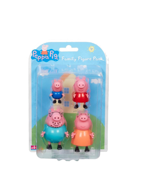 

Planet Superheroes Kids Pink & Blue Peppa Pig Figurine - Family Pack, Multi