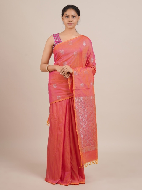 

Pothys Pink Woven Design Art Silk Saree