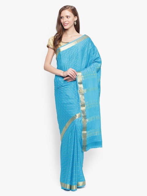 

Sudarshan Silks Blue Pure Silk Woven Design Mysore Silk Saree