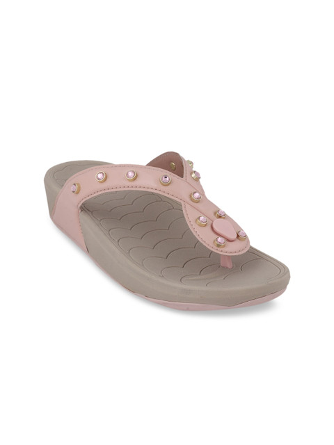 

Jelly Bunny Women Pink Embellished Open Toe Flats