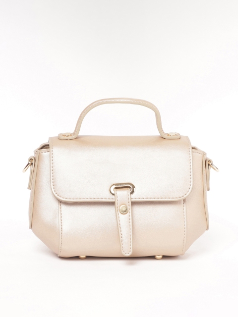 

Ginger by Lifestyle Champagne Solid Satchel
