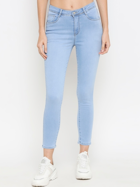 

Kraus Jeans Women Blue Skinny Fit High-Rise Clean Look Stretchable Jeans
