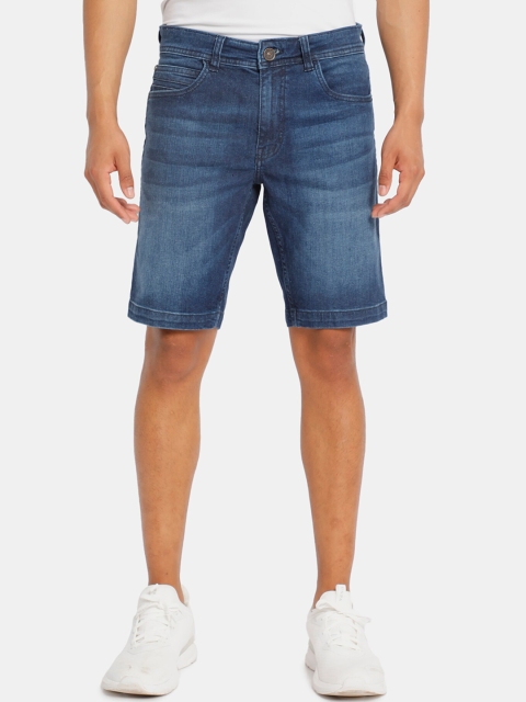 

Colt Men Blue Washed Regular Fit Denim Shorts