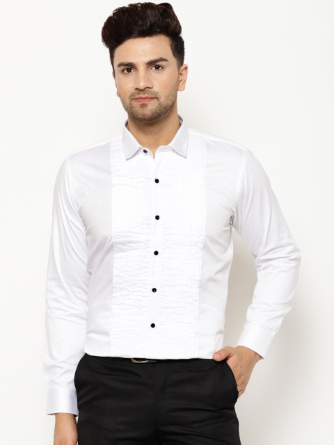 

EPPE Men White Slim Fit Solid Casual Shirt