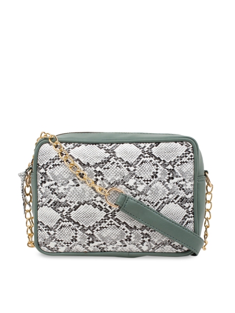 

LEGAL BRIBE Off-White & Black Printed Sling Bag