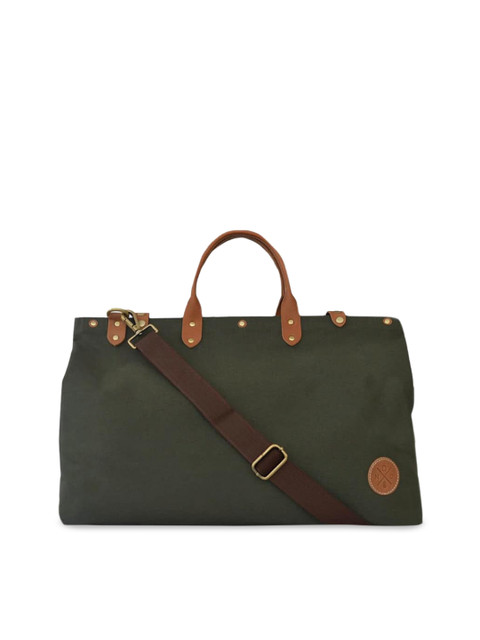 

NAPPADORI Unisex Daily Duffel Bag Olive Canvas