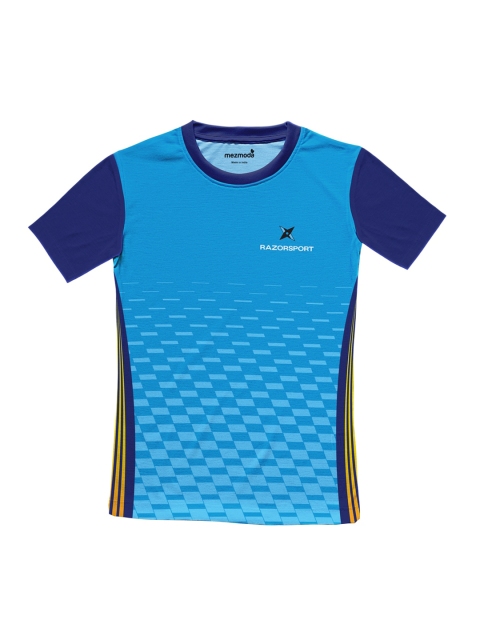

mezmoda Boys Blue Printed Round Neck T-shirt