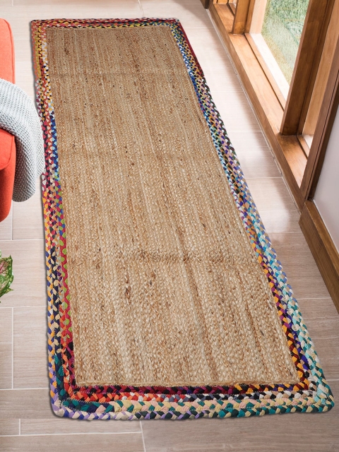 

HomeStorie Beige Woven Design Handmade Carpet