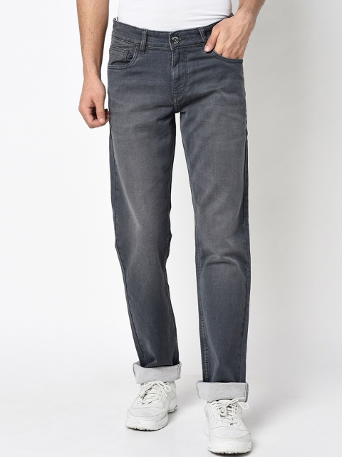

Octave Men Grey Regular Fit Mid-Rise Clean Look Jeans