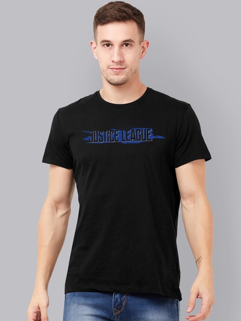 

Free Authority Men Black & Blue Justice League Printed T-shirt