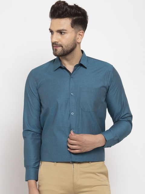 

JAINISH Men Blue Regular Fit Printed Formal Shirt