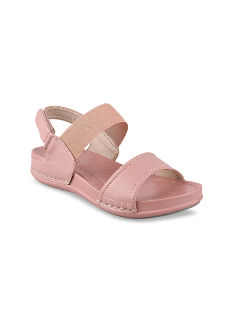 

Stelatoes Women Pink Solid Sandals