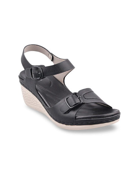 

Stelatoes Women Black Solid Wedge Heels