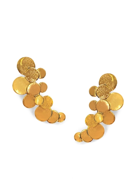

Foxy Sperks Gold-Toned Contemporary Studs
