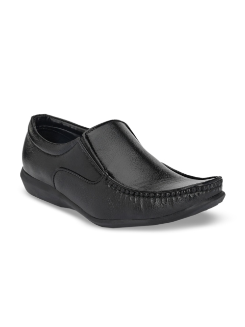 

Mactree Men Black Solid Formal Loafers