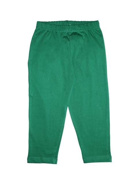 

KiddoPanti Boys Green Solid Lounge Pants