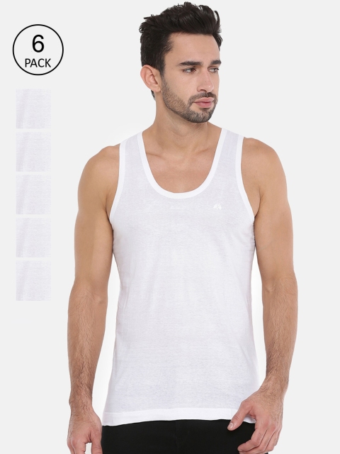 

Chennis Men Pack Of 5 White Solid Basic Innerwear Vest VERN 001