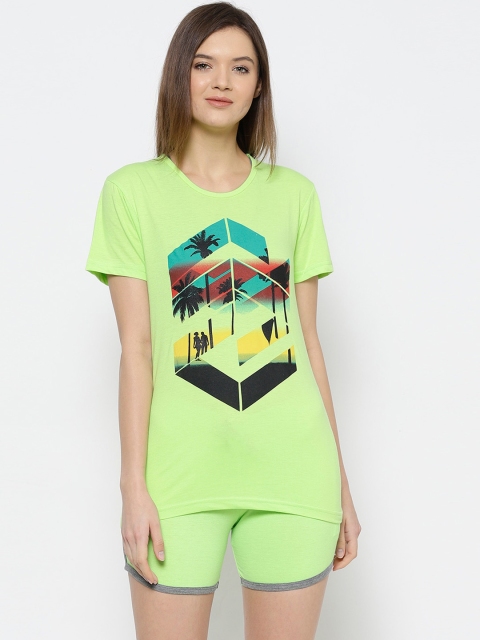 

VIMAL JONNEY Women Green Printed Night suit