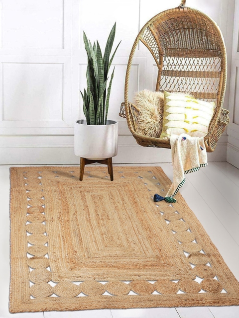 

HomeStorie Brown Jute Braided Carpet