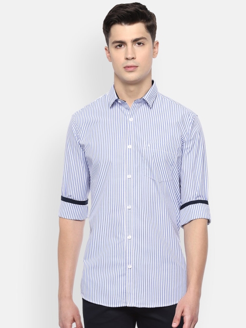 

Van Heusen Sport Men Blue Slim Fit Striped Casual Shirt