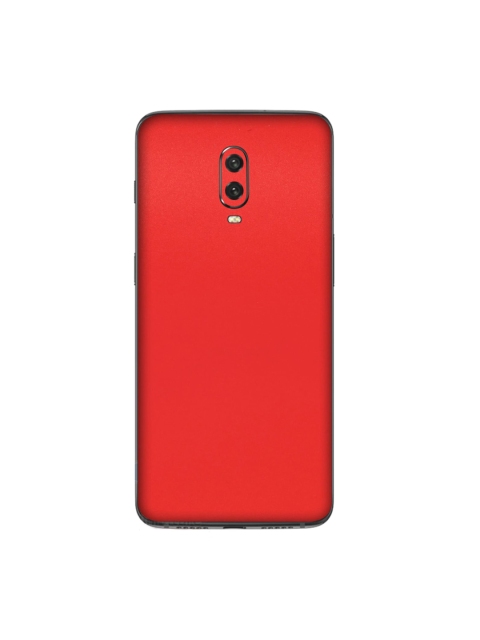 

Trendy Skins Red Matte Pattern OnePlus 6T Phone Skin