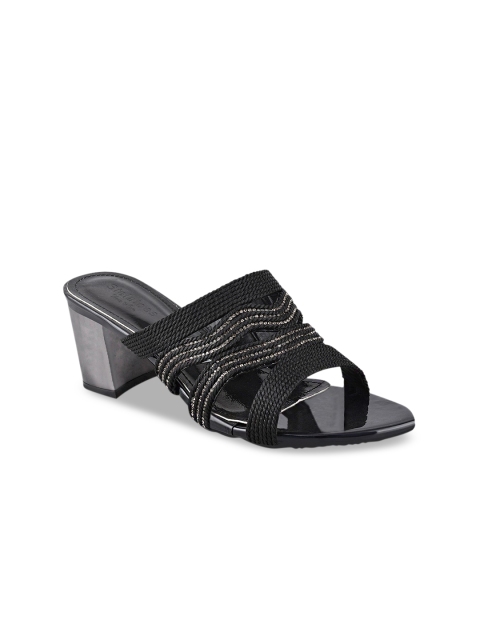 

Stelatoes Women Black Embellished Mules