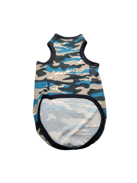 

PETS EMPIRE Blue & Beige Camouflage Print Dog T-Shirt