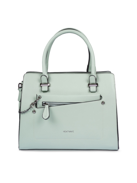 

HEATWAVE Green Solid Handheld Bag