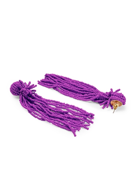 

Foxy Sperks Purple Contemporary Drop Earrings