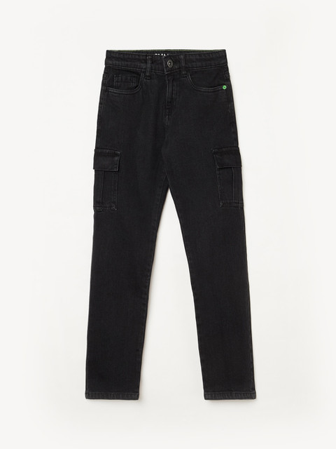 

Bossini Boys Black Slim Fit Mid-Rise Clean Look Jeans