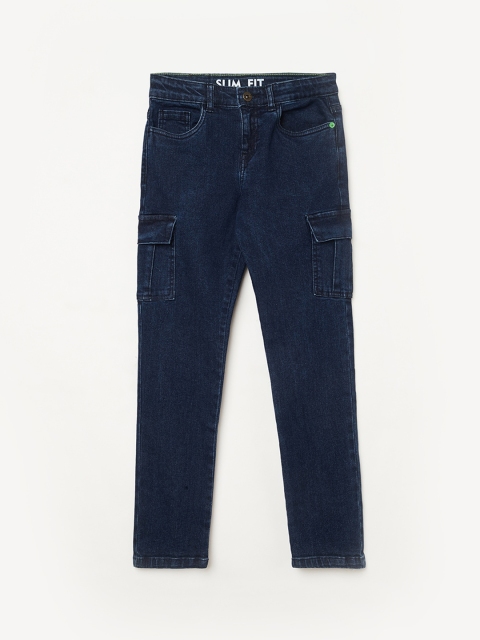 

Bossini Boys Turquoise Blue Slim Fit Jeans