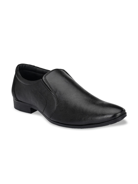 

Mactree Men Black Solid Formal Slip-Ons