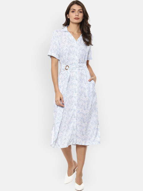 

Van Heusen Woman Women White Printed Shirt Dress