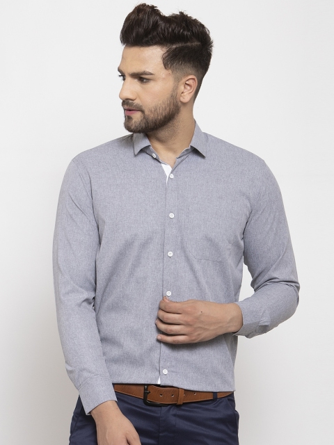 

JAINISH Men Grey Regular Fit Solid Casual Shirt