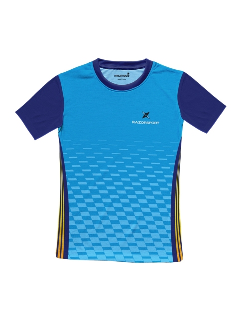 

mezmoda Boys Blue Printed Round Neck T-shirt