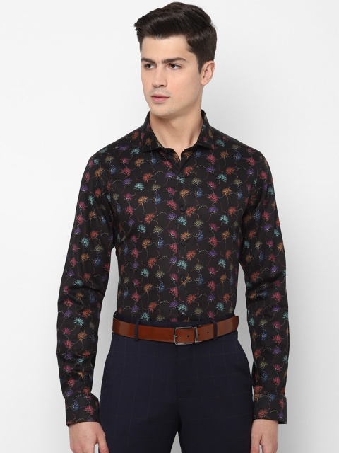 

SIMON CARTER LONDON Men Black Slim Fit Printed Casual Shirt
