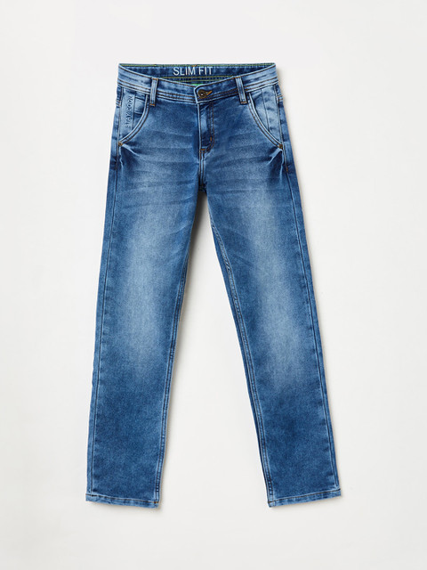 

Bossini Boys Blue Slim Fit Mid-Rise Clean Look Jeans