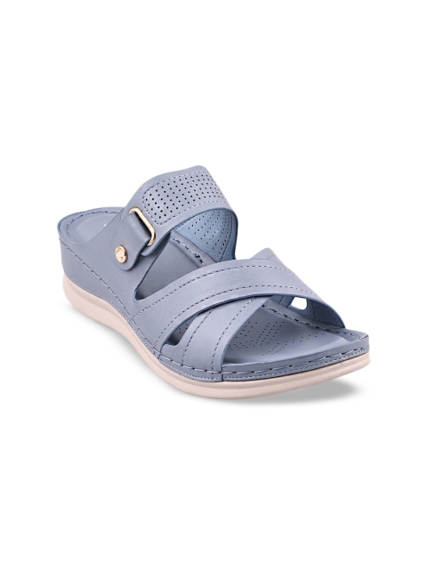 

Stelatoes Women Blue Solid Sandals