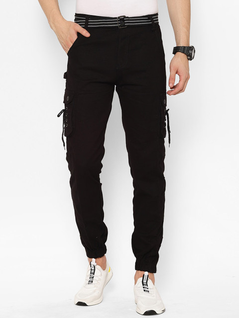 

cape canary Men Black Slim Fit Solid Joggers