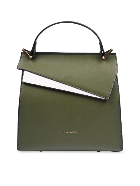 

HEATWAVE Green Solid Satchel