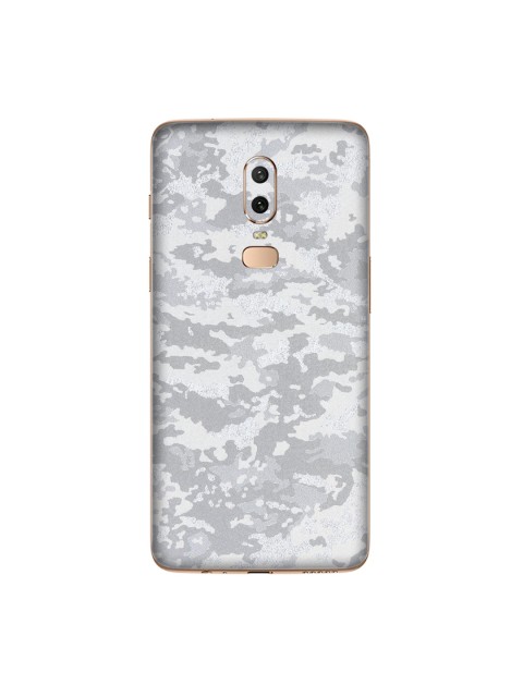 

Trendy Skins Silver-Toned & Grey Camouflage Pattern OnePlus 6 Phone Skin