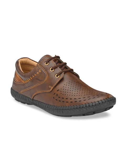 

Mactree Men Brown Perforated Derbys