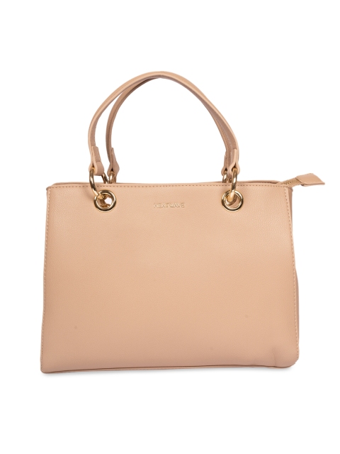 

HEATWAVE Khaki Solid Handheld Bag