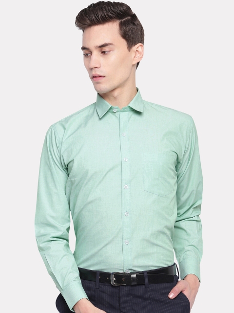 

GHPC Men Sea Green Regular Fit Solid Casual Shirt