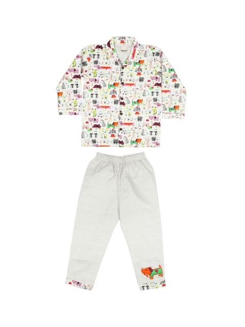 

CASA DE NEE NEE Unisex Kids Off White Animal