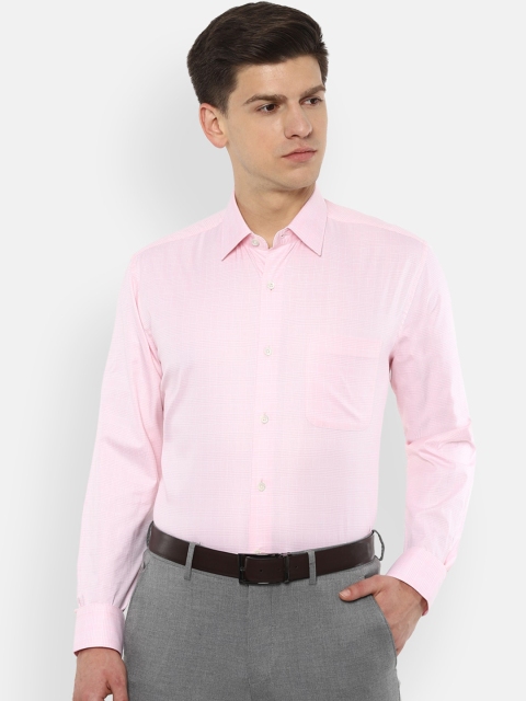 

Luxure by Louis Philippe Men Pink Regular Fit Checked Casual Shirt