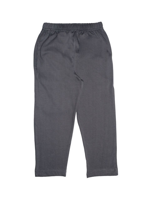 

KiddoPanti Boys Charcoal Grey Solid Lounge Pants